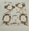 #104 Double Sided Brown  Bougie Floral torn pages