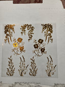 #59 Floral -- available in Gold and Silver