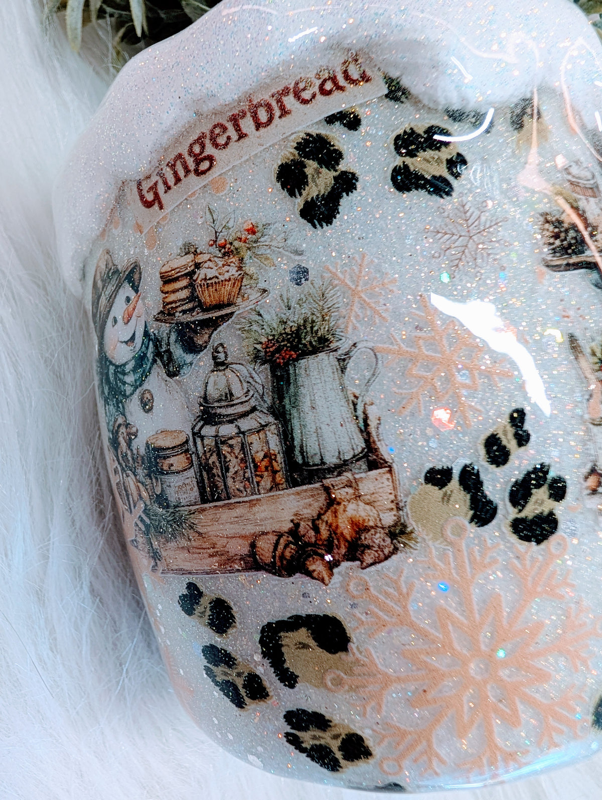 14oz Snowflake Cafe Coffee Mug Stainless steel finished Tumbler