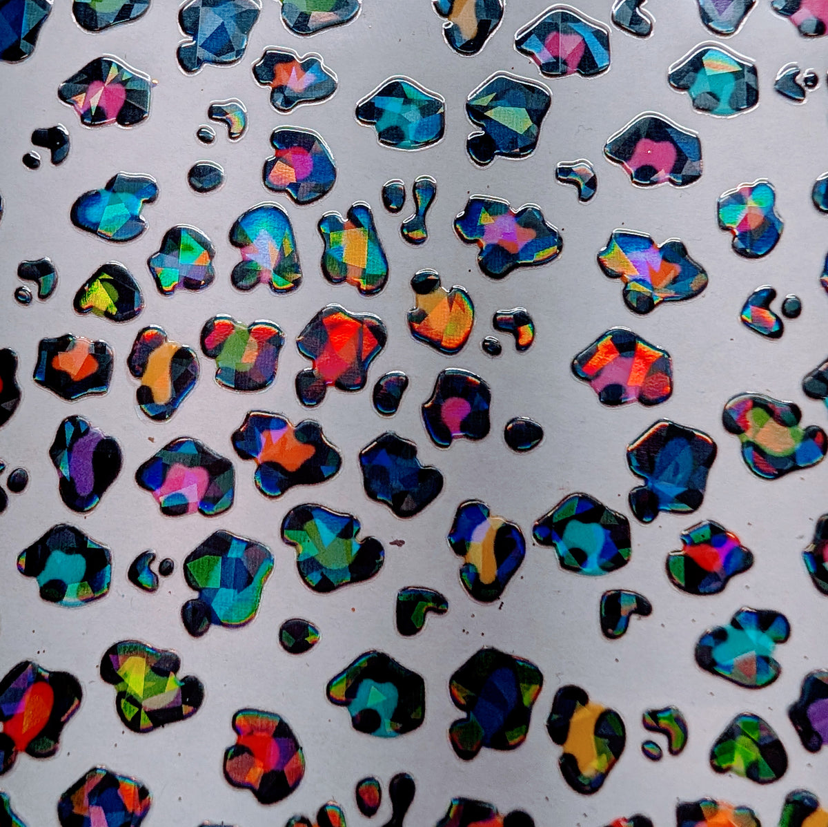 #78 Neon Leopard Spots Shattered effect