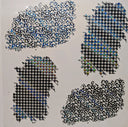 #142 Metallic Houndstooth and Leopard  patches