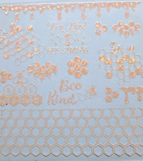 #64 Honey bee Shattered- available in Pink and cream