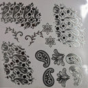 #141 Metallic Paisley patches