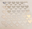 #33 Metallic UV DTF-Hearts- available in Gold, Silver, Holo Red