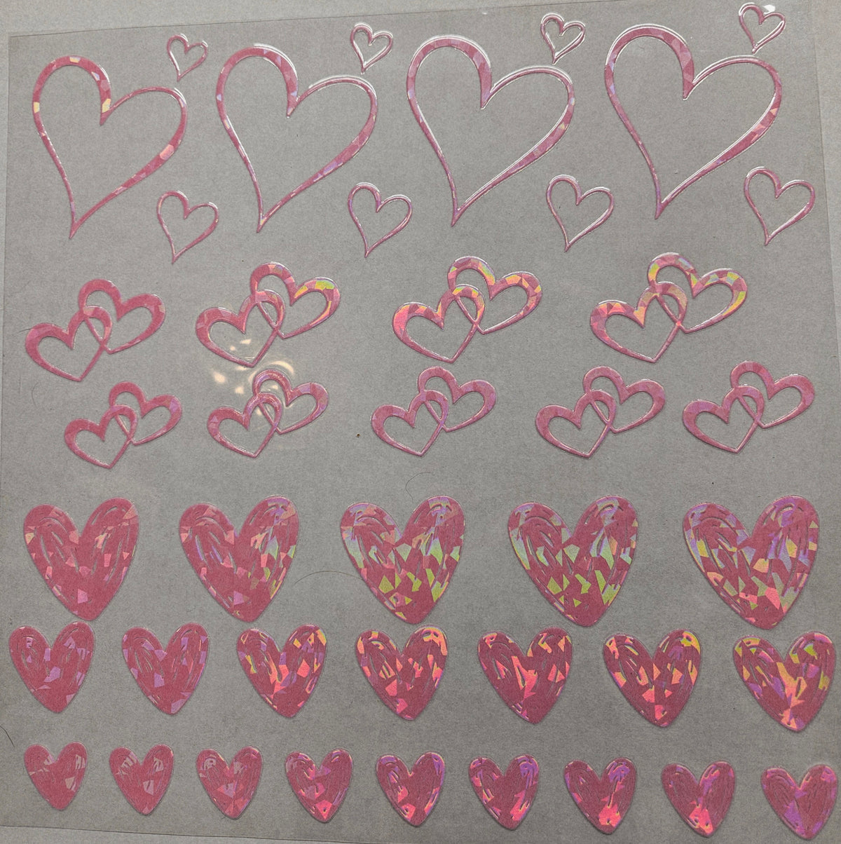 #60 open hearts-- available in Shattered Pink