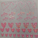 #60 open hearts-- available in Shattered Pink