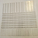 #17 Metallic UV DTF-Doodle Lines- hearts- available in Silver, Black Holo, Red Holo and Gold