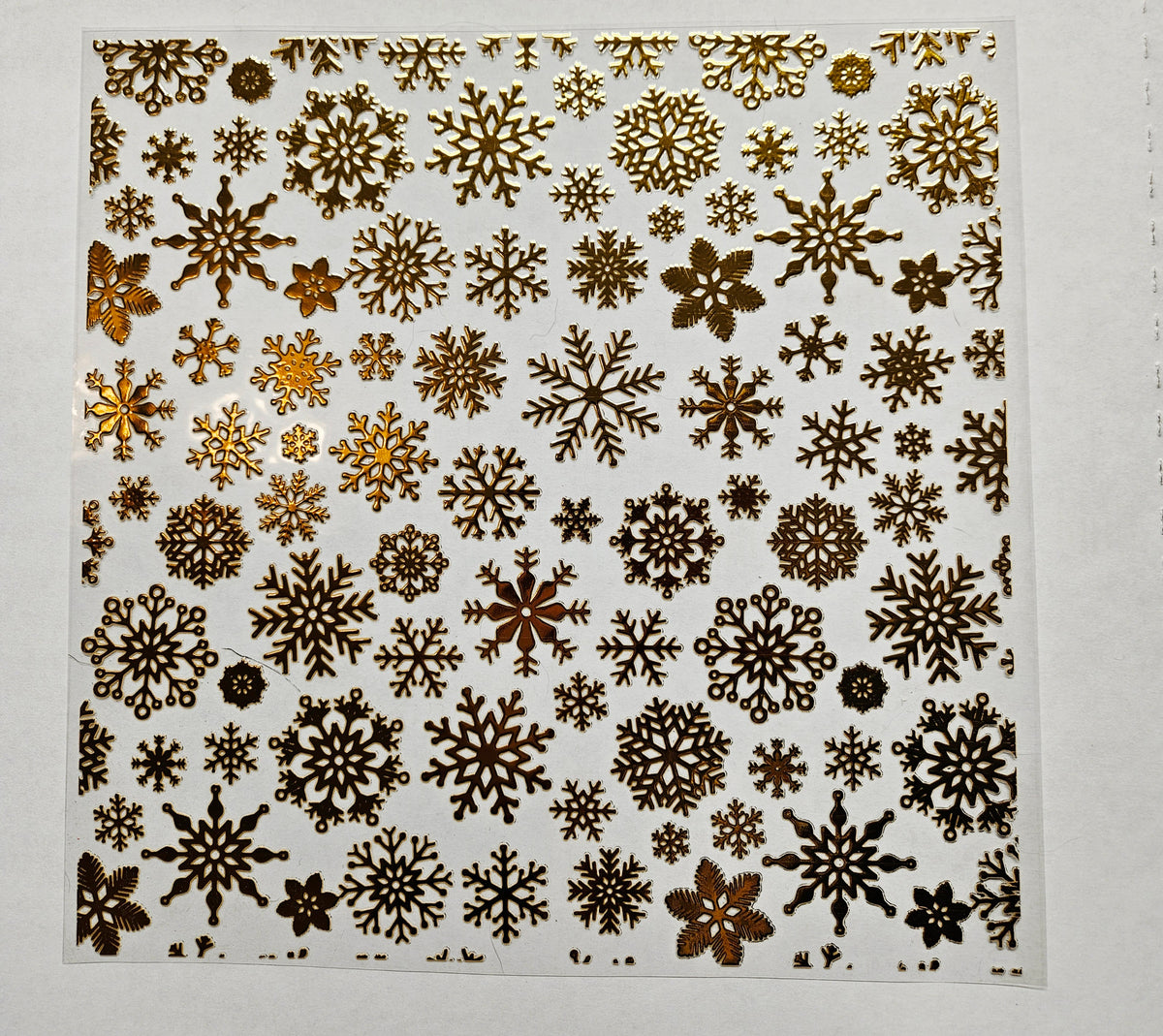 #58 Metallic Snowflakes UV DTF-- available in Holo Pink and Silver