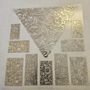 #24 Metallic UV DTF-Tooled Vsplit- available in Gold and Silver