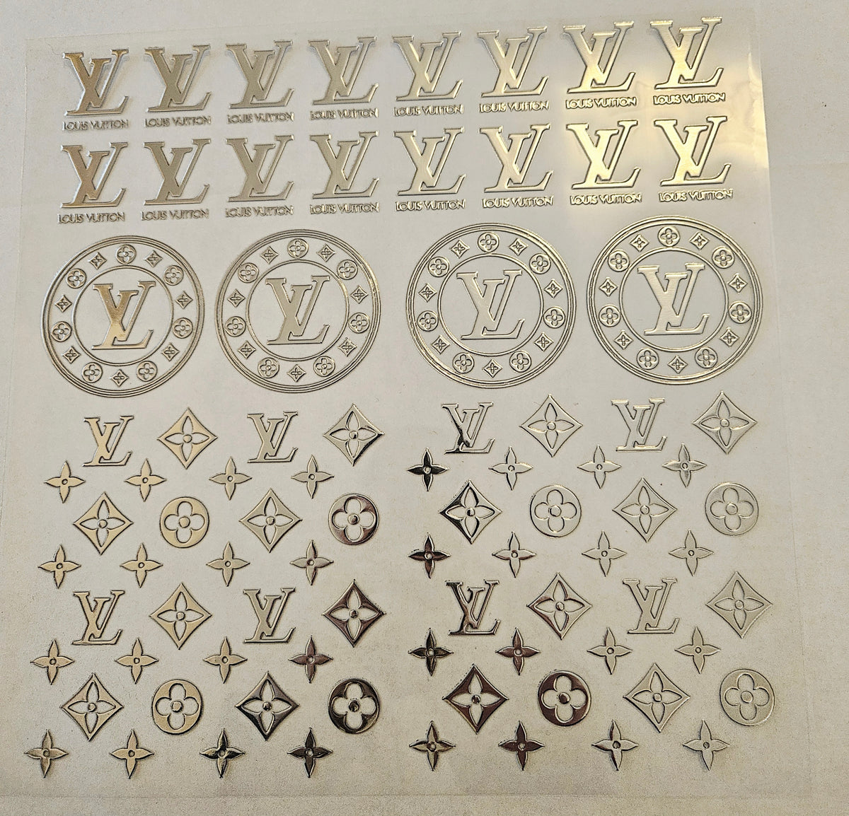 #20 Metallic UV DTF-Bougie- available in Gold and Silver