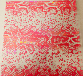 #49 Metallic UV DTF-Snakeskin- available in Holo Teal and Holo Pink
