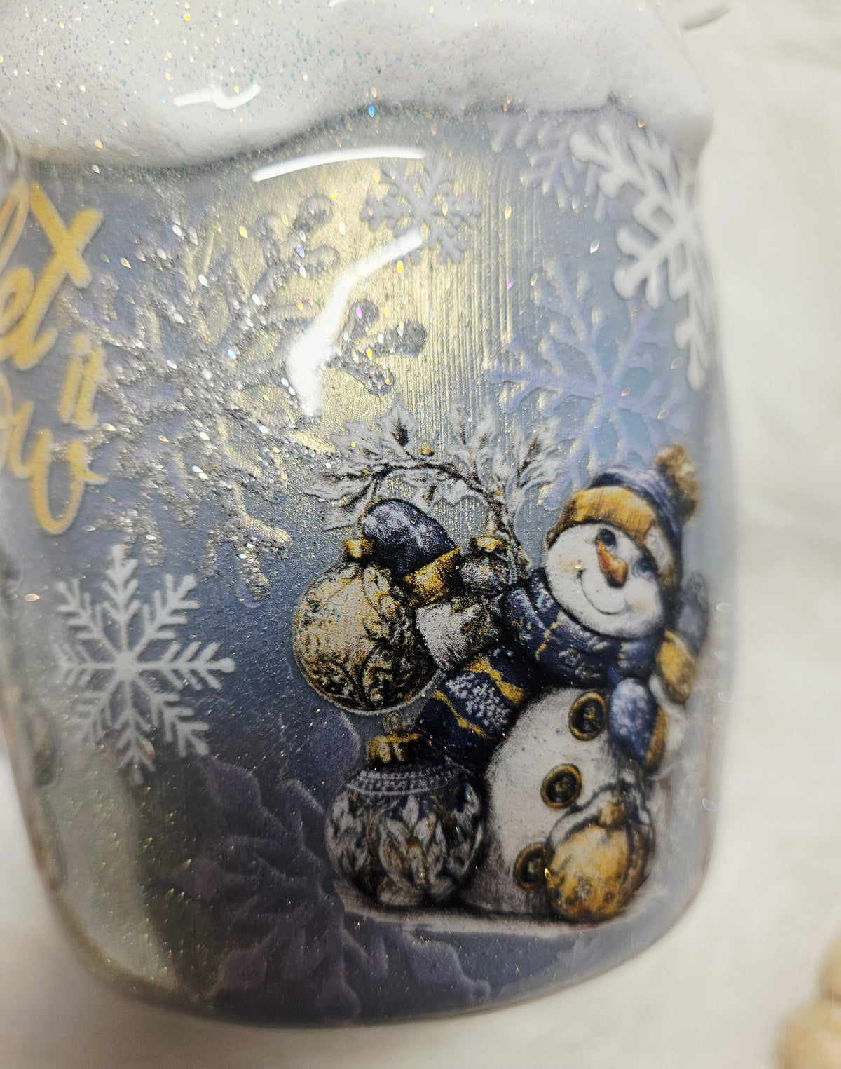 Blue snowman Stainless Coffee Mug