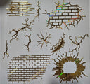#151 Metallic Brick and Cracks
