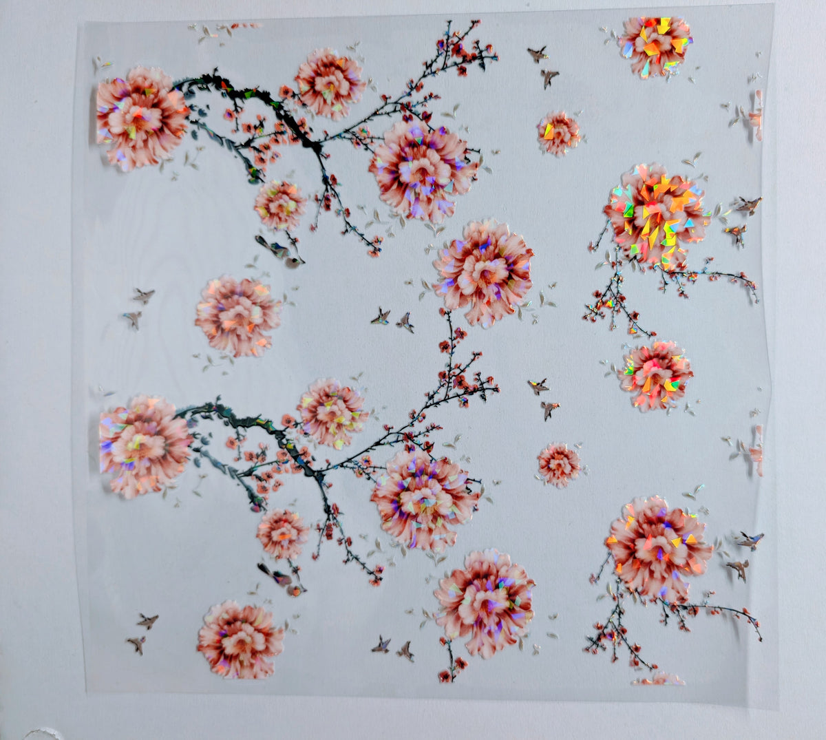 #101 Beautiful Floral Holographic