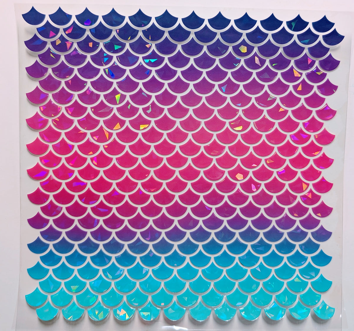 #123 Metallic and Holographic Mermaid scales and outlines  5 colors Options