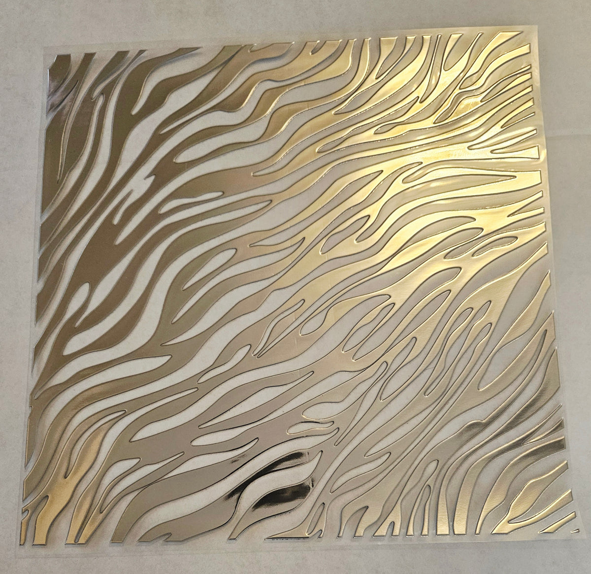 #23 Metallic UV DTF-Zebra- available in Gold and Silver