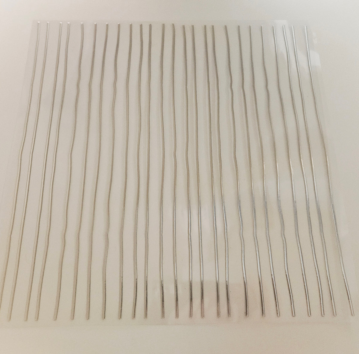 #2 Metallic UV DTF- Funky Stripes- available in Gold and Silver