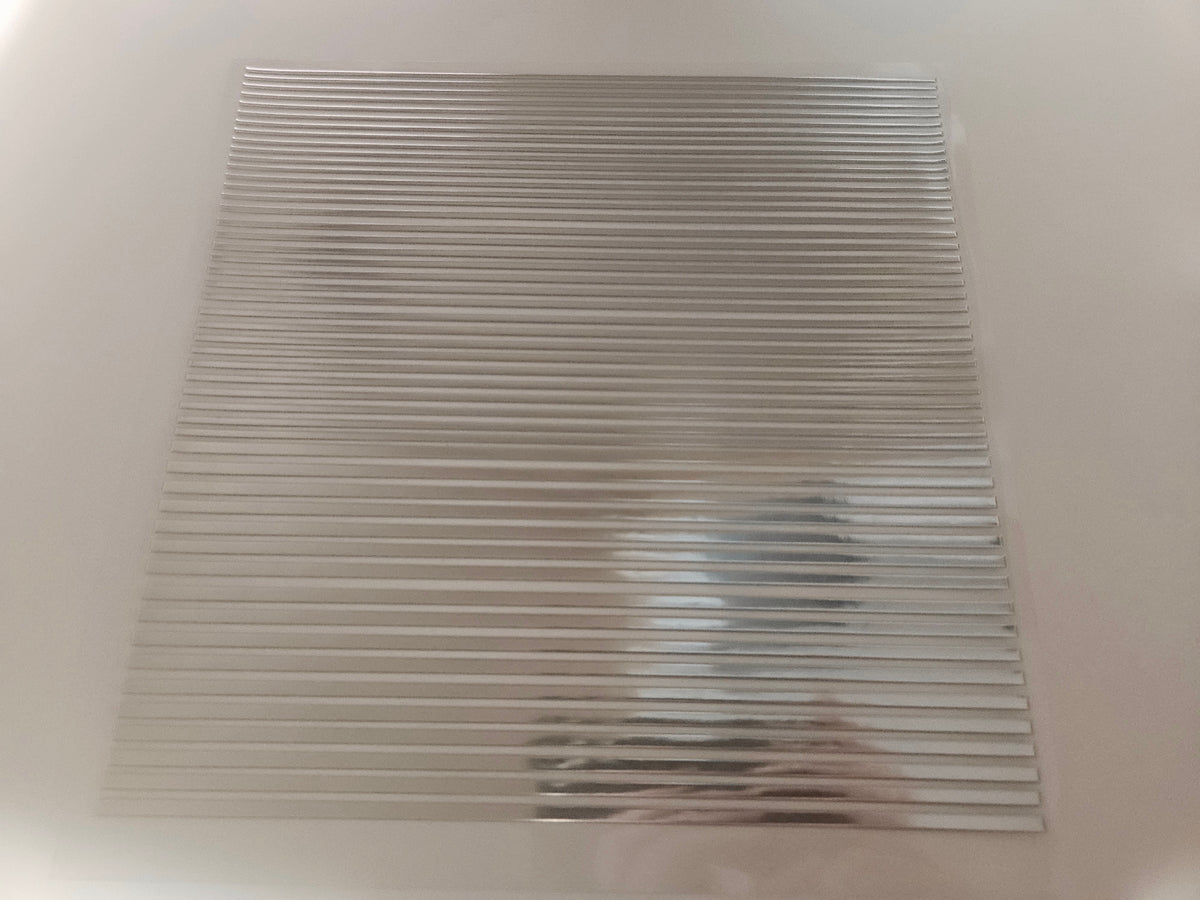 #11 Metallic UV DTF- Straight Lines- available in Gold and Silver