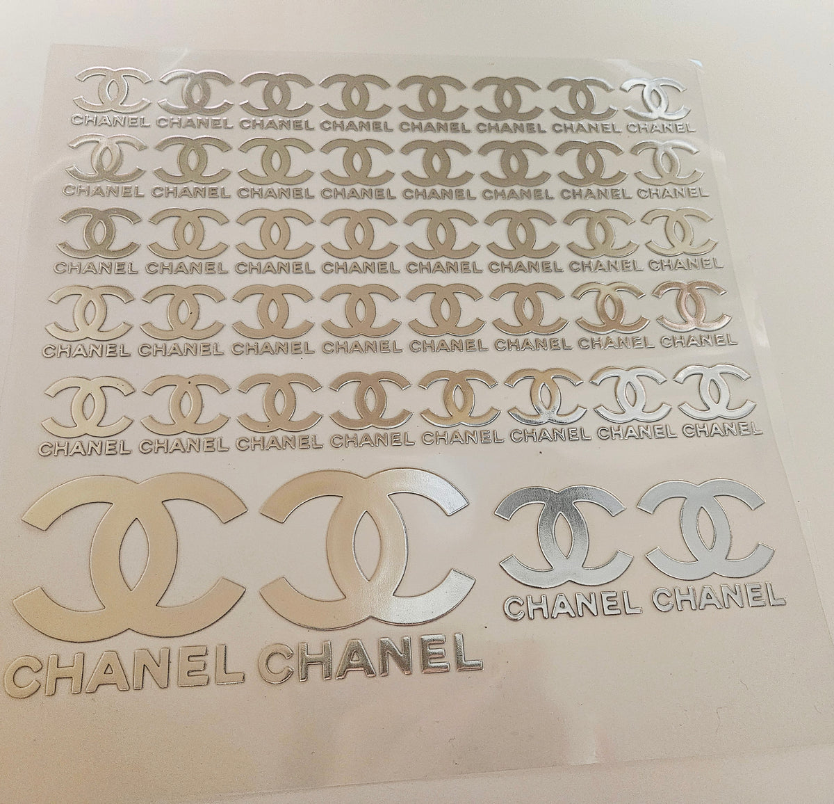 #17 Metallic UV DTF-Bougie- available in Gold and Silver