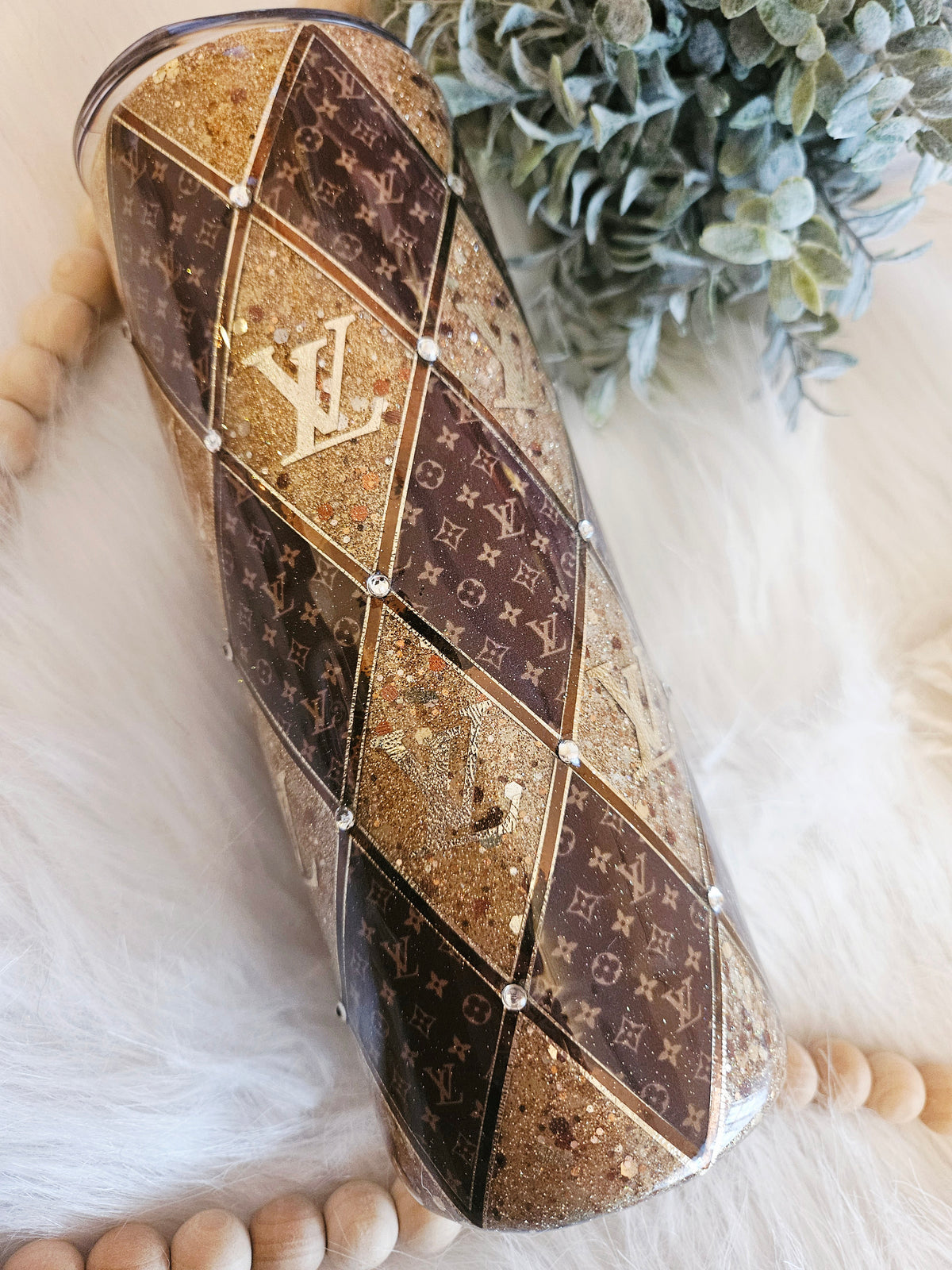 LV Argyle Stainless 20oz tumbler