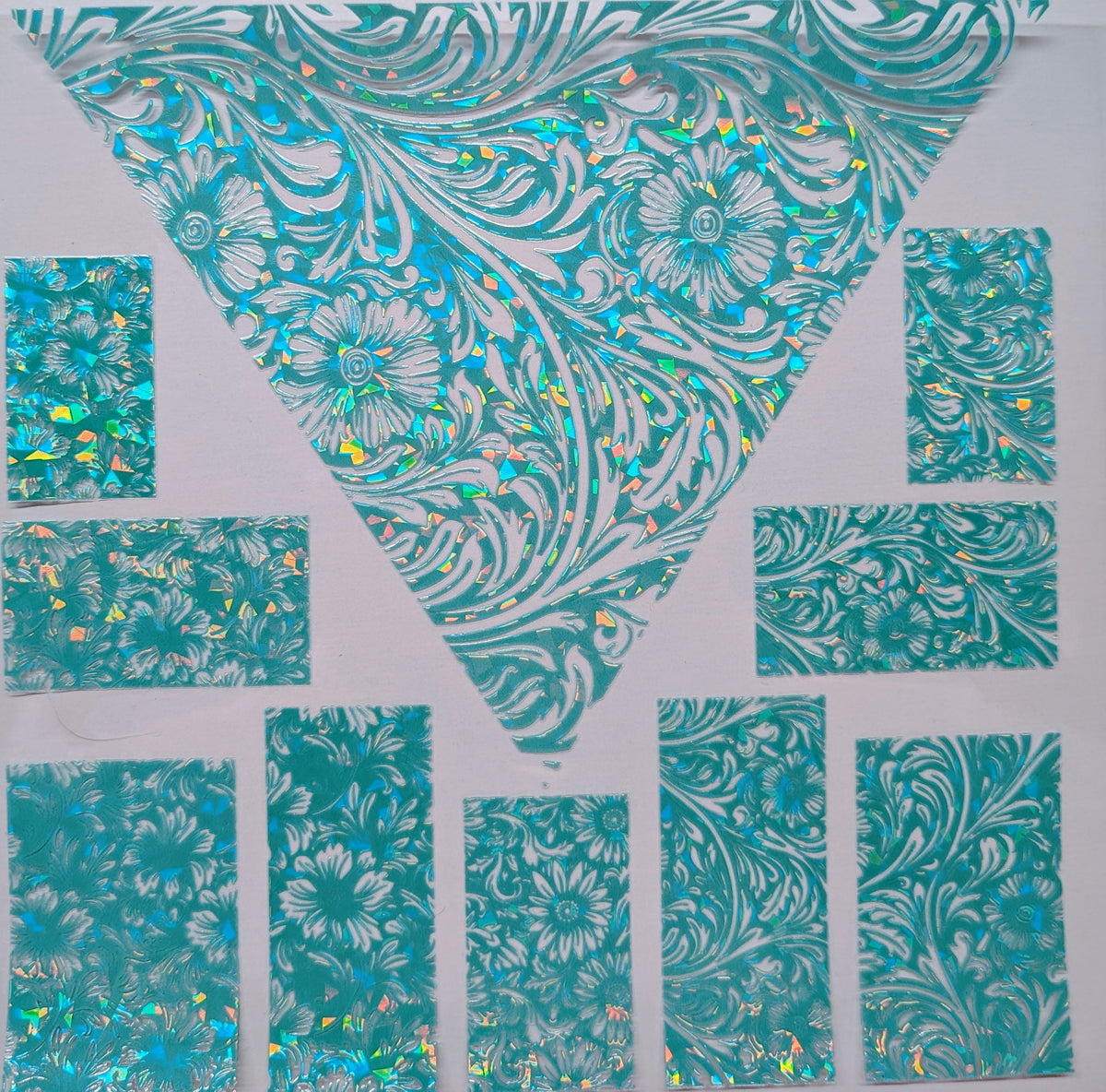 #63 Tooled Vsplit Shattered- available in Pink, Teal and Purple