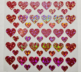 #61 Metallic hearts-- available in Shattered Red