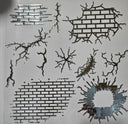#151 Metallic Brick and Cracks