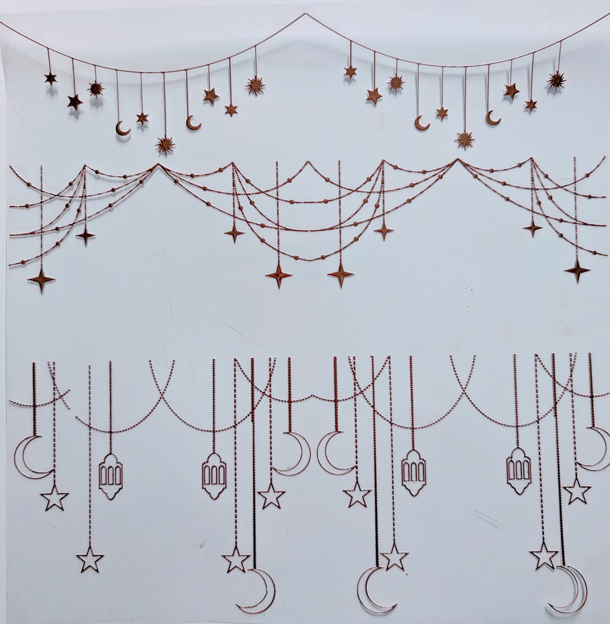 #124 Metallic and Holographic Celestial Garland  5 colors Options