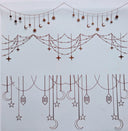 #124 Metallic and Holographic Celestial Garland  5 colors Options