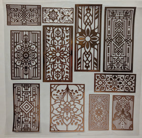 #120 Metallic Decorative Panels 3 colors