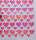 #61 Metallic hearts-- available in Shattered Red