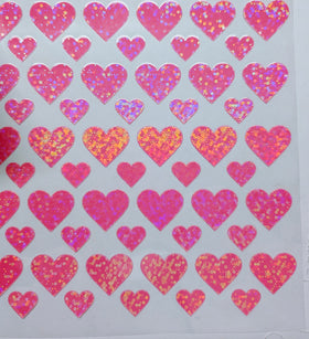 #61 Metallic hearts-- available in Shattered Red