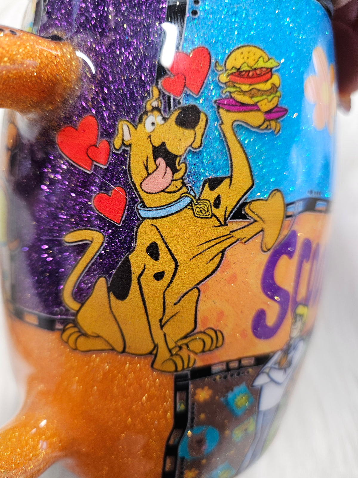 14oz Scooby wine Stainless steel finished Tumbler
