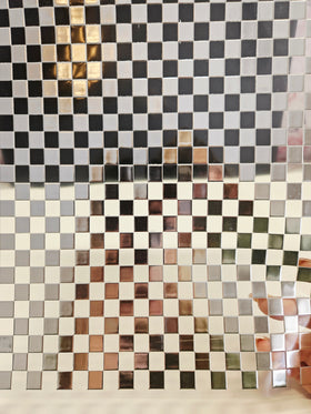 #3 Metallic UV DTF- Checkered- available in Gold and Silver