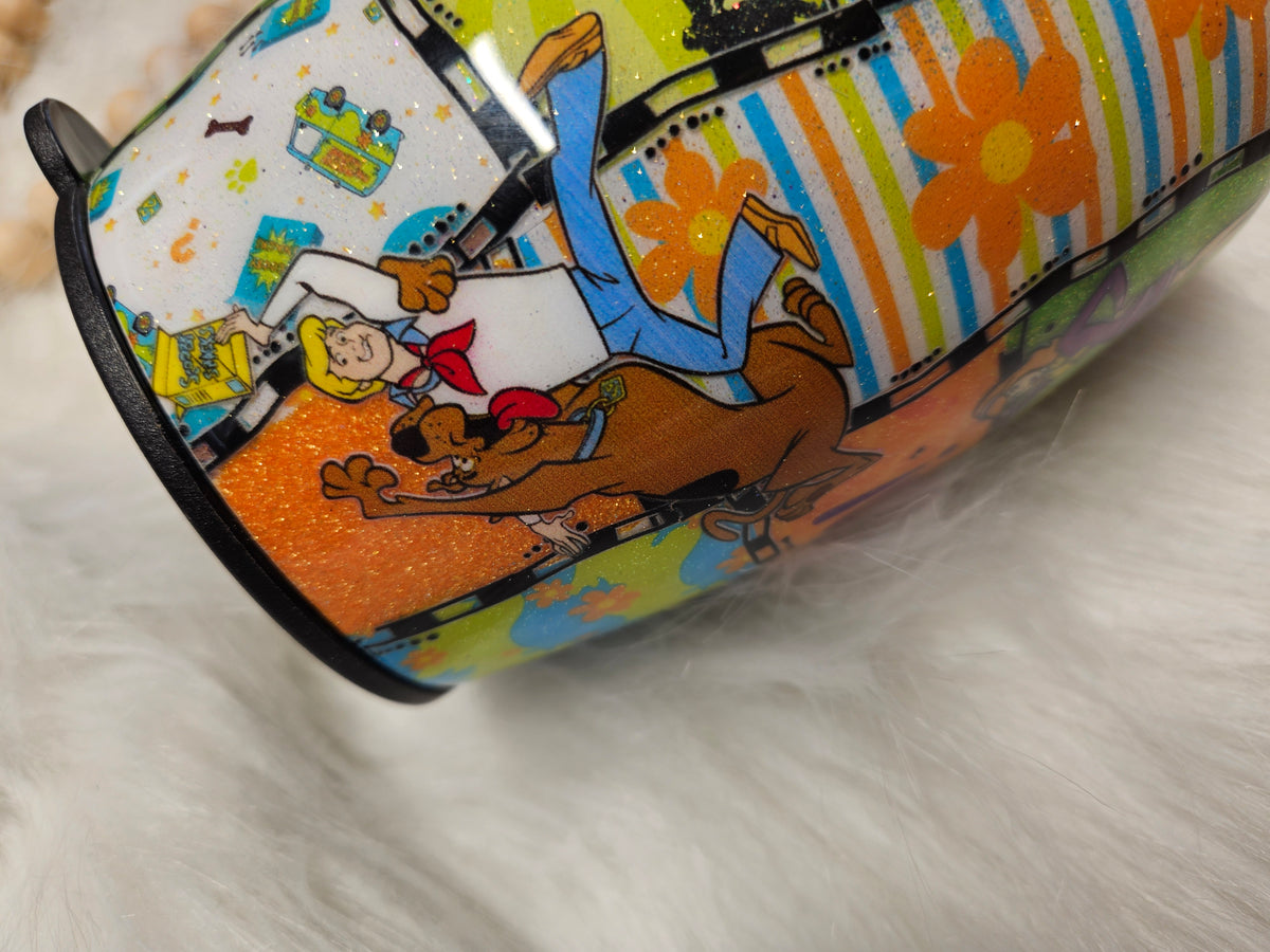 14oz Scooby wine Stainless steel finished Tumbler