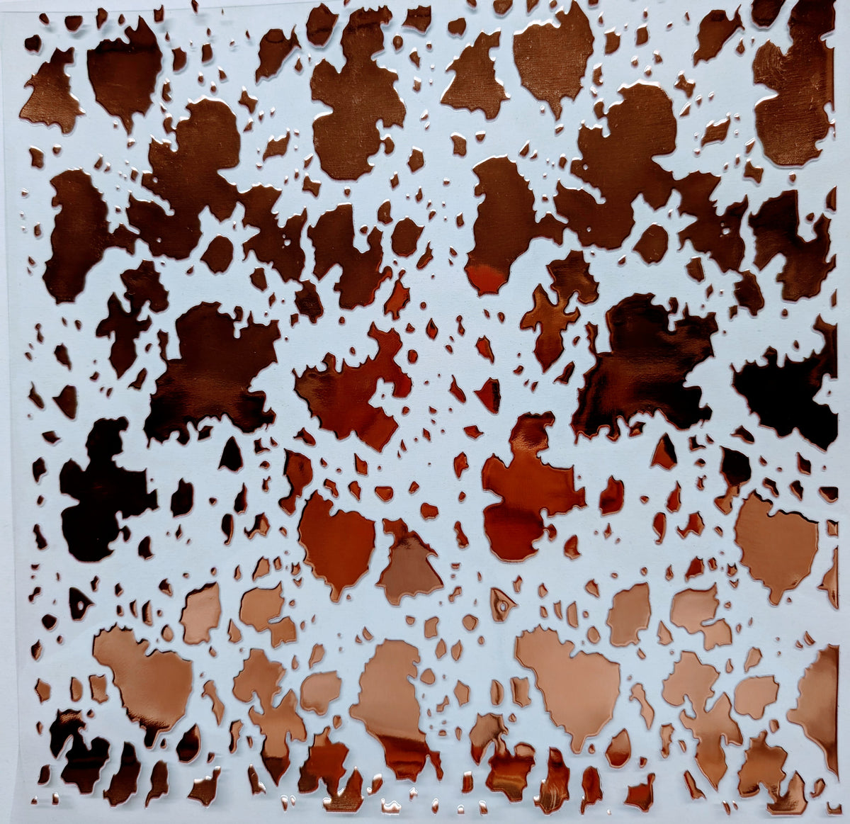 #32 Metallic UV DTF-Cow Spots- available in Gold, Silver, Holo Black, Holo Teal, Holo Pink and holo white