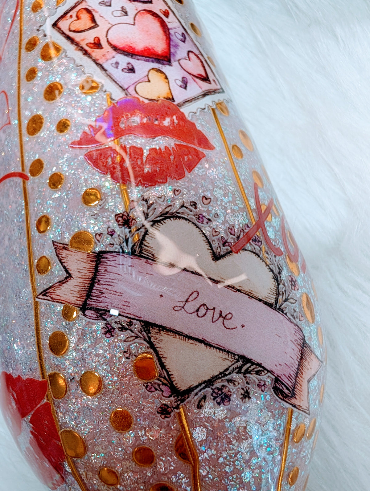 17oz Love stemmy Stainless steel finished Tumbler