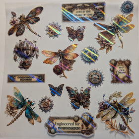 #116 Steampunk Elements holographic