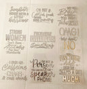 #47 Metallic UV DTF-Sunshine mixed with Hurricane- available in Gold, Silver