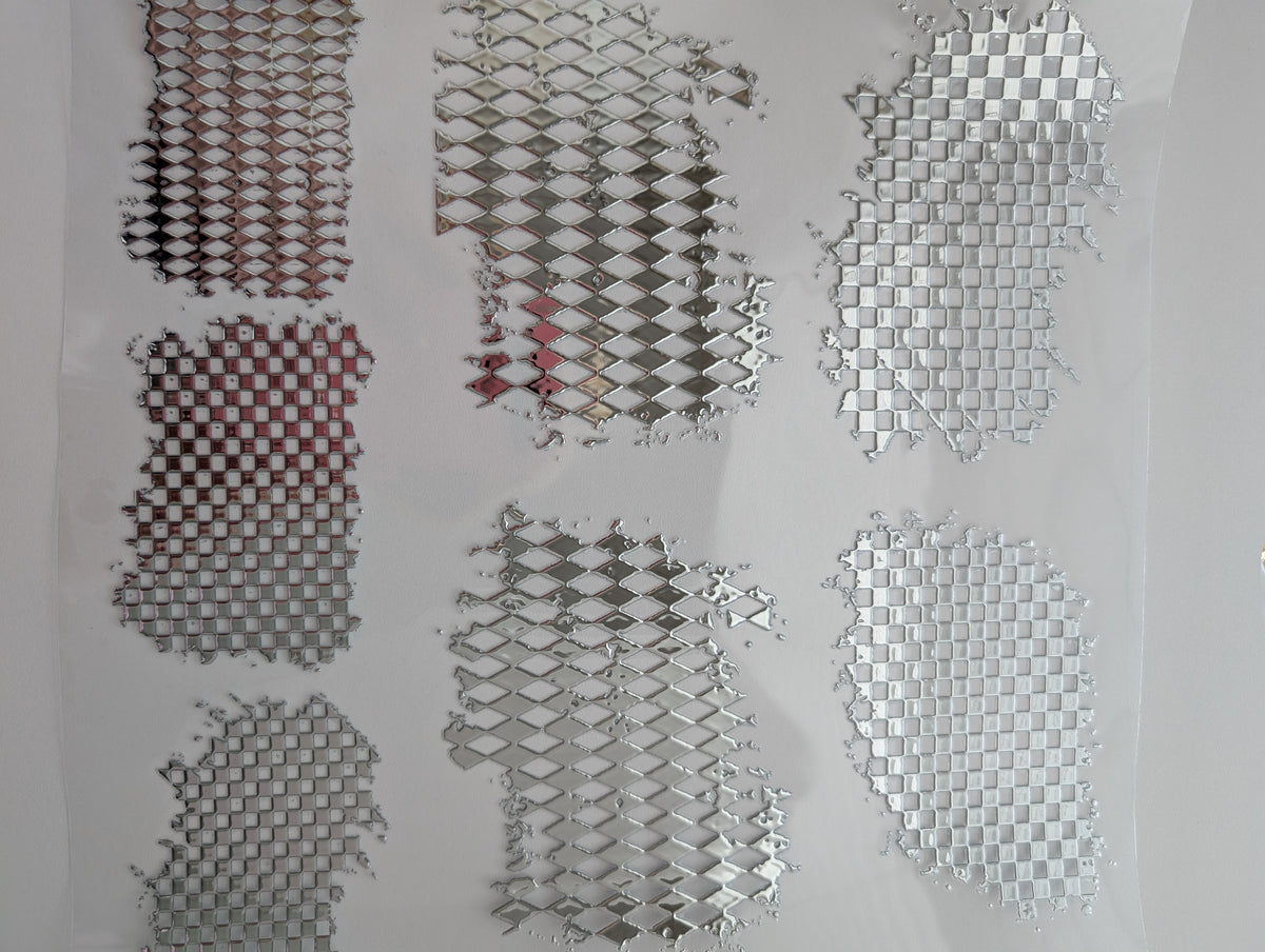 #147 Metallic Harlequin and Checker  patches