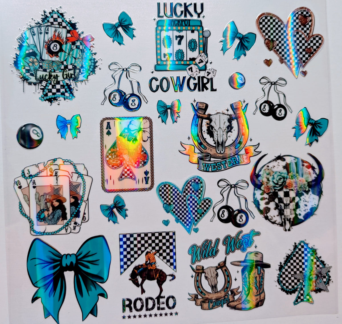 #84 Lucky Cowgirl Holographic
