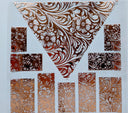 #24 Metallic UV DTF-Tooled Vsplit- available in Gold and Silver