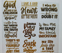 #27 Metallic Sarcastic UV DTF-Quotes- available in Gold and Silver