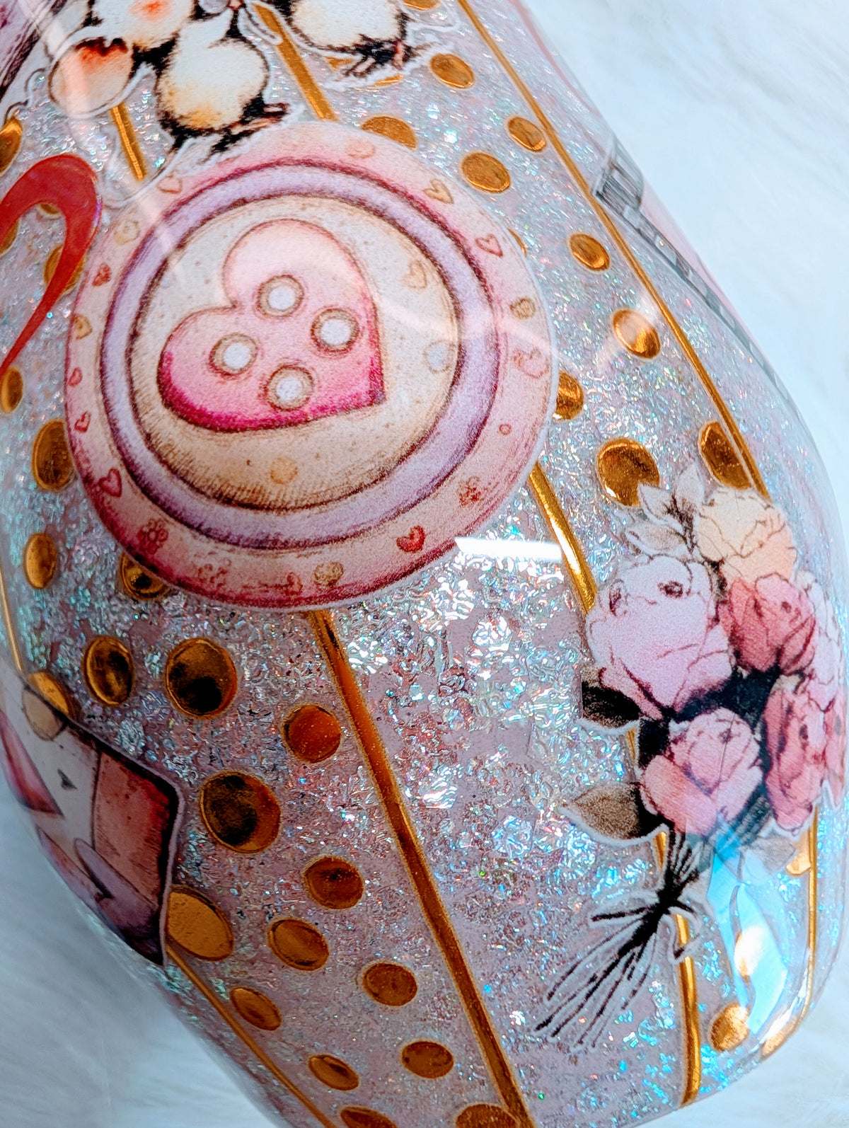 17oz Love stemmy Stainless steel finished Tumbler