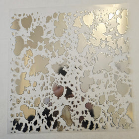 #32 Metallic UV DTF-Cow Spots- available in Gold, Silver, Holo Black, Holo Teal, Holo Pink and holo white