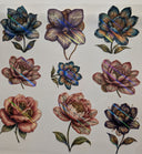 #114 Steampunk Floral holographic