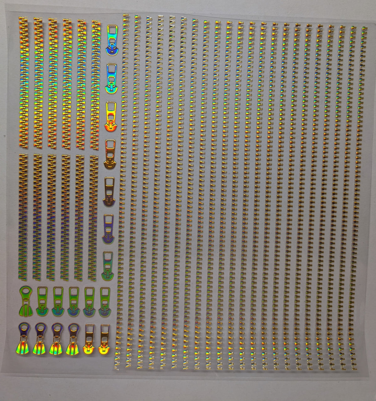 #122 Metallic Zippers 5 colors