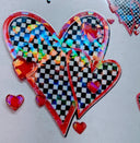 #79 Checkered Love shattered effect-2 color options