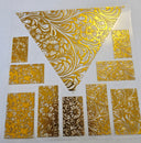 #24 Metallic UV DTF-Tooled Vsplit- available in Gold and Silver
