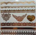 #130 Metalliic Lace Borders #2 3 color options